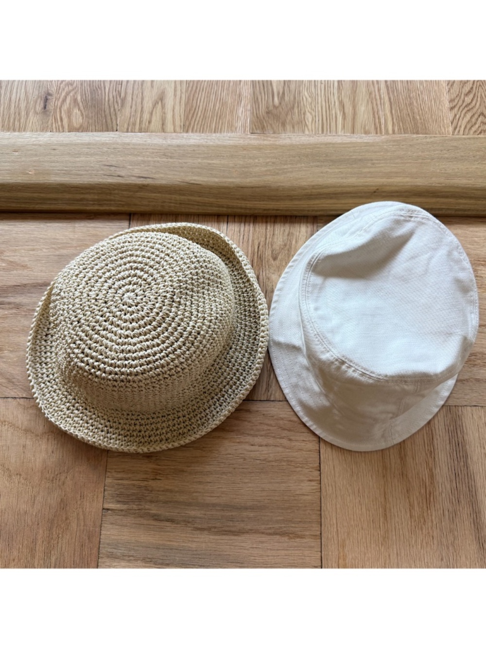 NEW UNIQLO Off-White UV hat & Crochet hat (total 2)